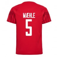 Dänemark Joakim Maehle #5 Fußballbekleidung Heimtrikot WM 2022 Kurzarm